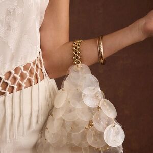 Adara Ivory Shell Payette Bag 12th Tribe